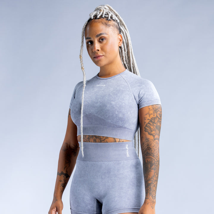 Valkyrie Acid Wash Crop Top