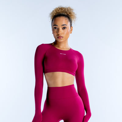 Dynamic Long Sleeve Crop Top