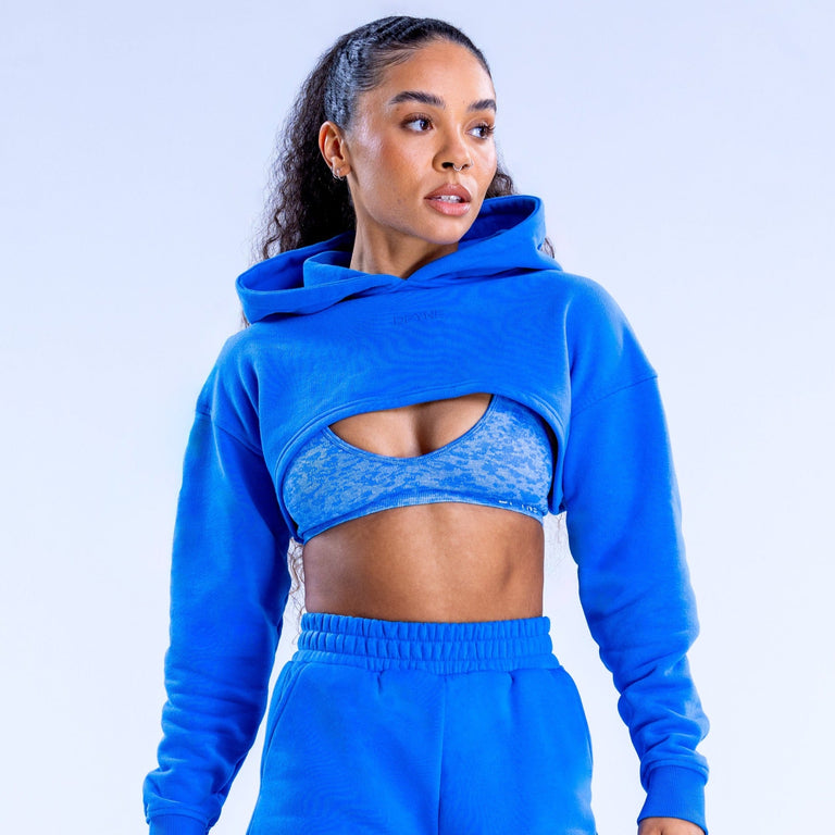 Revive Super Crop Hoodie model size reference